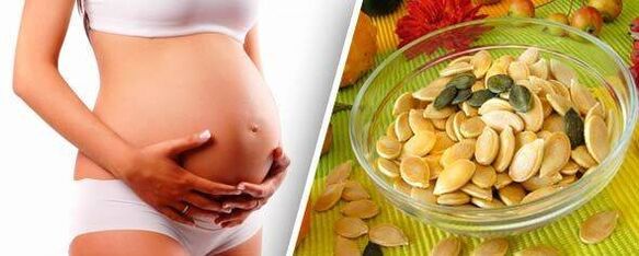 dýňová semínka pro červy jsou bezpečná pro těhotné ženy